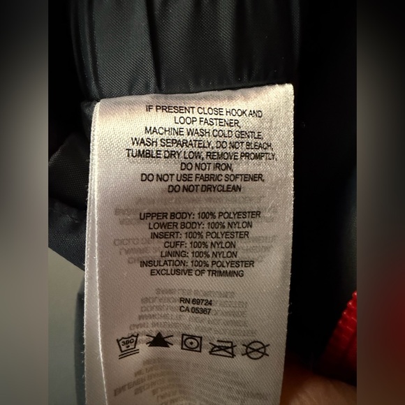 Columbia Gray/Red Out Grow Snow Ski Snowboard Pant Bibs Overalls XS Kids Unisex - Picture 10 of 10